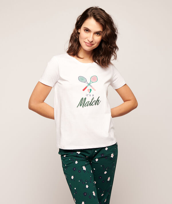 T-Shirt mit Print „It's a match“ und Tennisschläger T-Shirt mit Print „It's a match“ und Tennisschläger;${refinementColor}