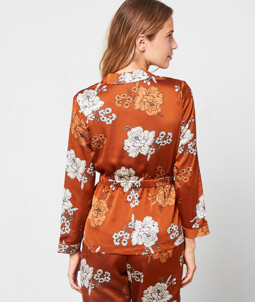 Chemise de pyjama imprimé floral Chemise de pyjama imprimé floral