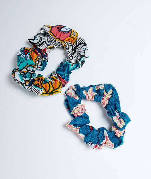 Chouchous imprim&eacute;s multicolore.