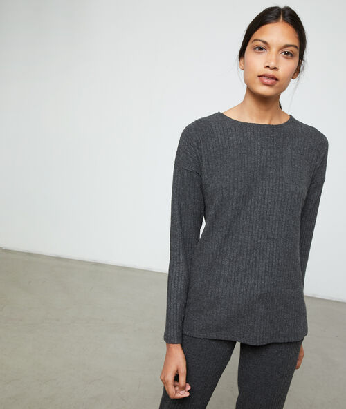 Pull homewear fin gris.
