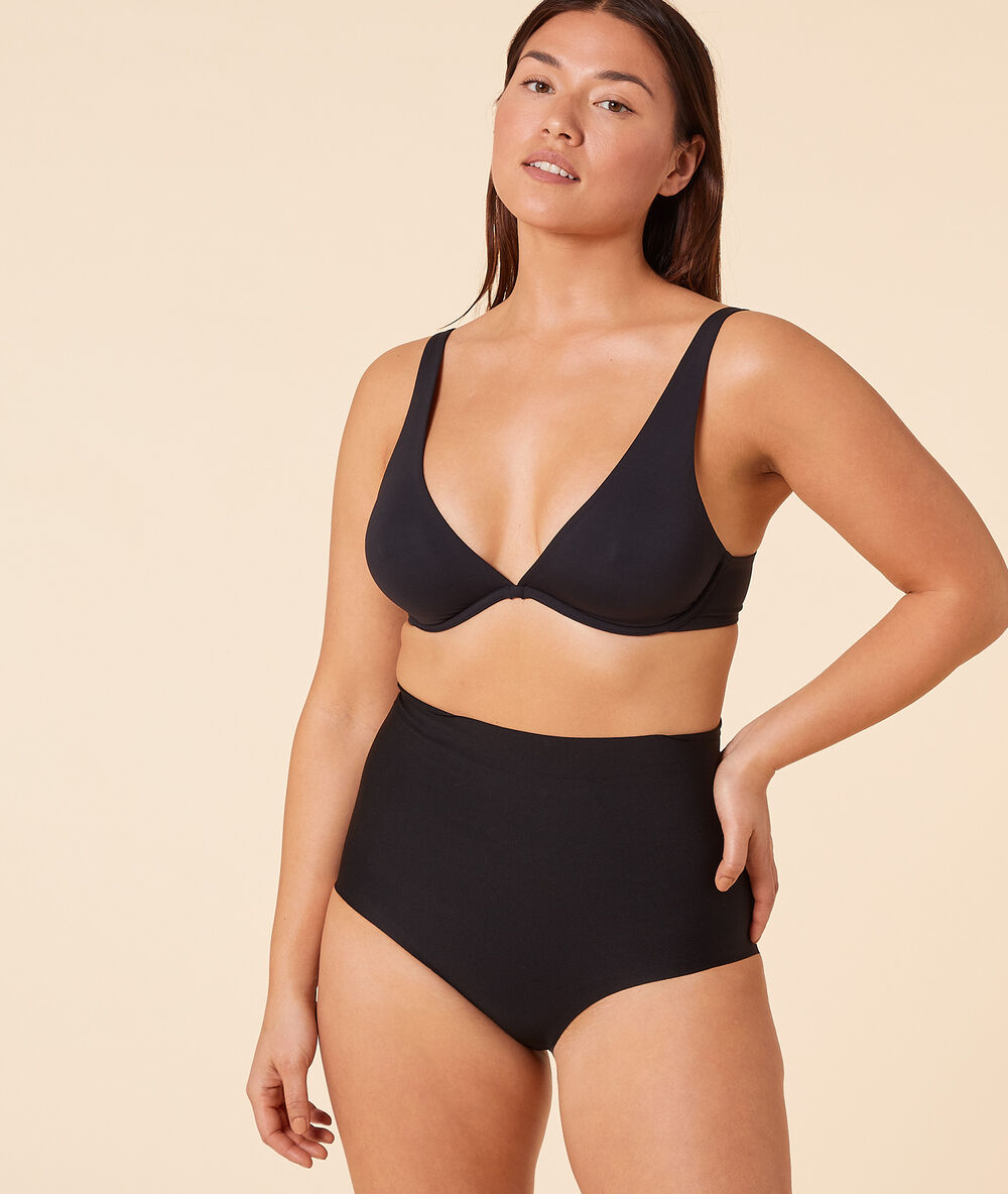 Panty mit hoher taille – starker halt schwarz.