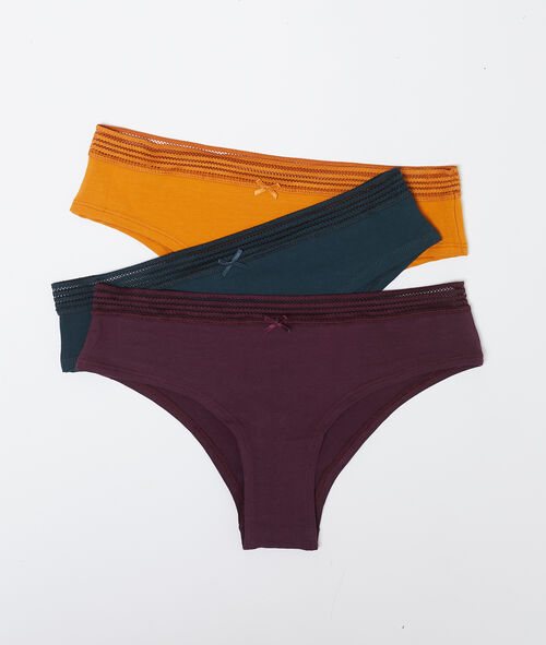Lot de 3 hipsters à noeud Lot de 3 hipsters à noeud
