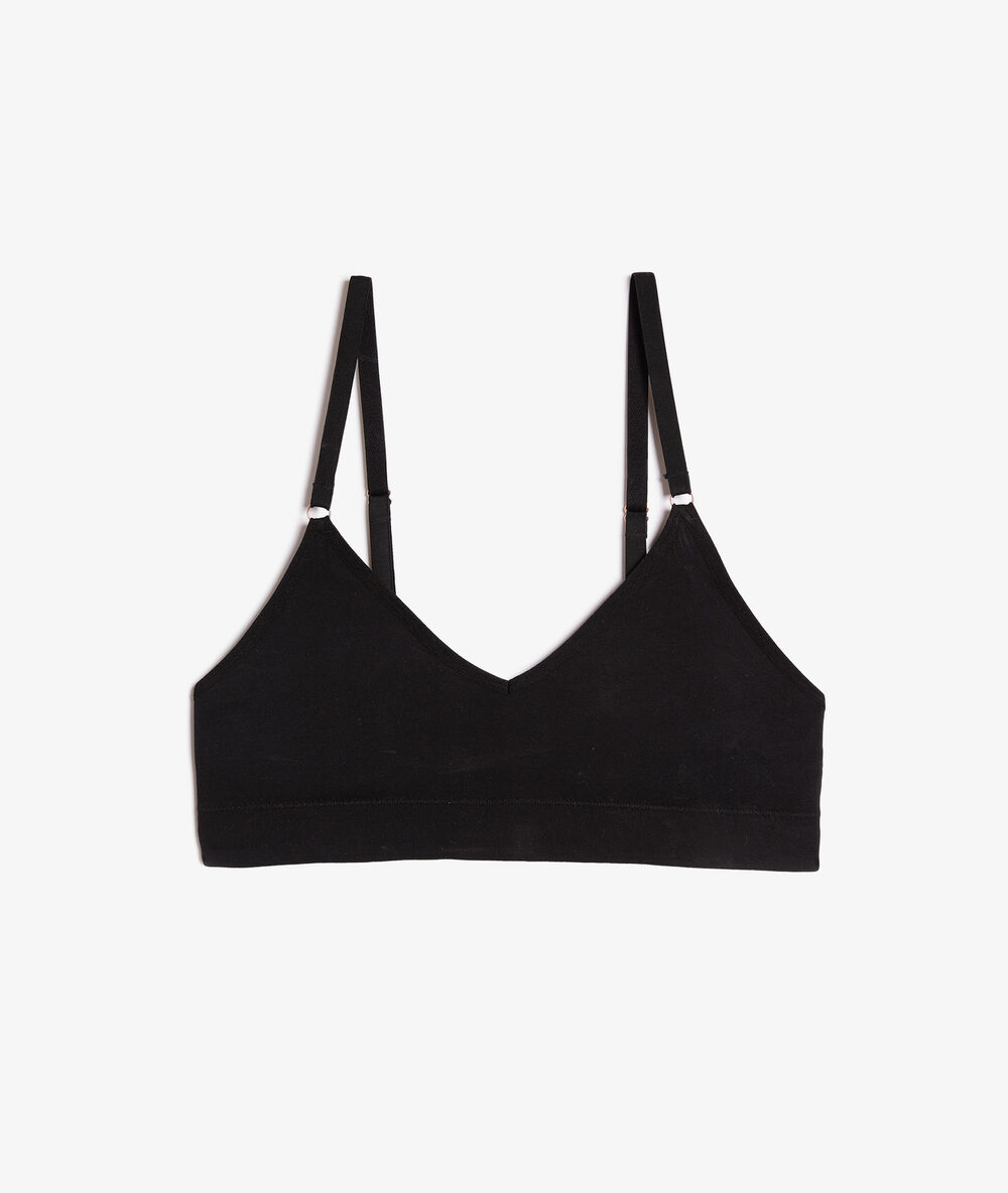 Nahtloses bustier, herausnehmbare pads schwarz.