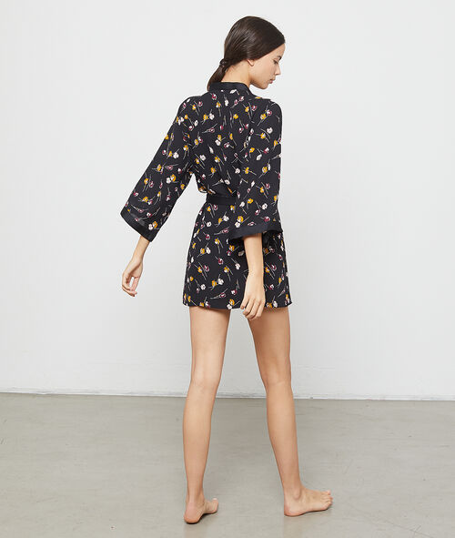 Kimono mit Blumen-Print Kimono mit Blumen-Print