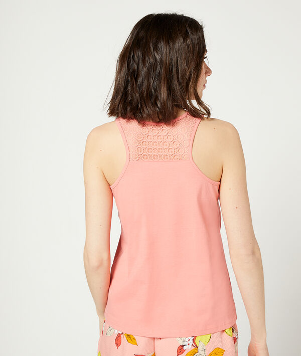 Top mit Details aus Guipure-Spitze Top mit Details aus Guipure-Spitze;${refinementColor}