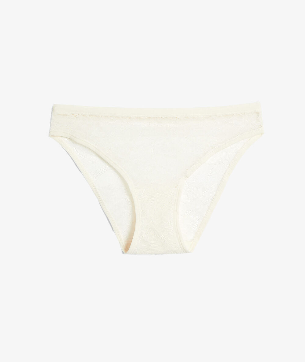 Panty aus spitze ekrü.