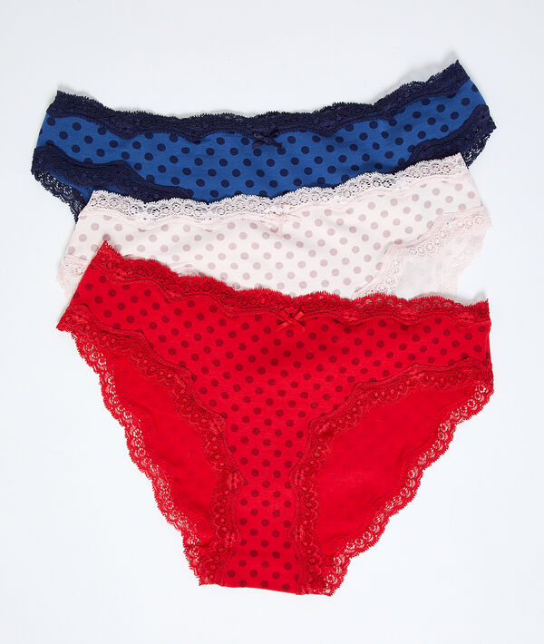 Set Pantys aus Baumwolle Set Pantys aus Baumwolle;${refinementColor}