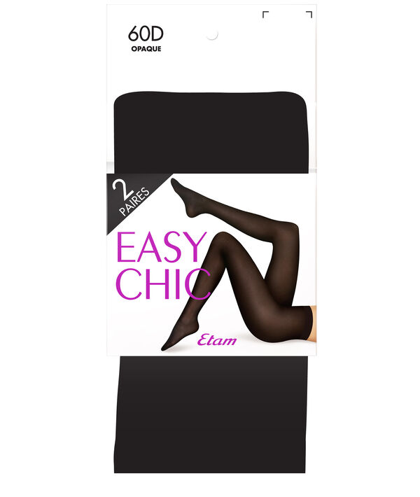 Pack de 2 collants opaques, 60D Pack de 2 collants opaques, 60D;${refinementColor}