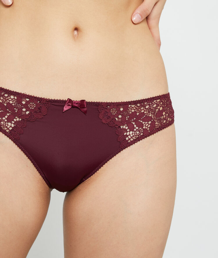 Hipster aus materialmix pflaume.