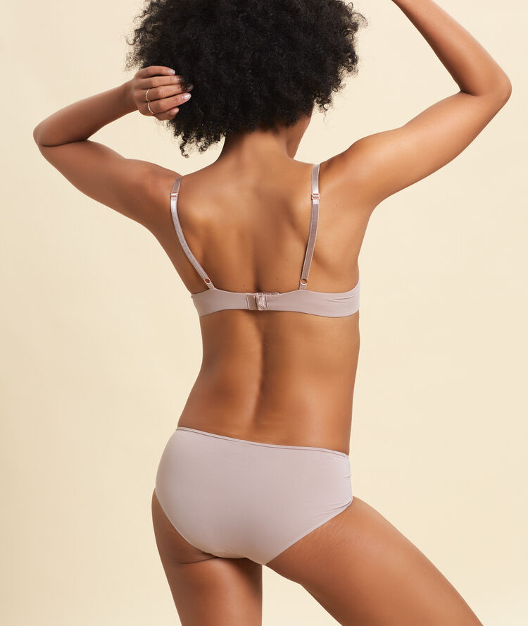 Shorty microfibre taupe.