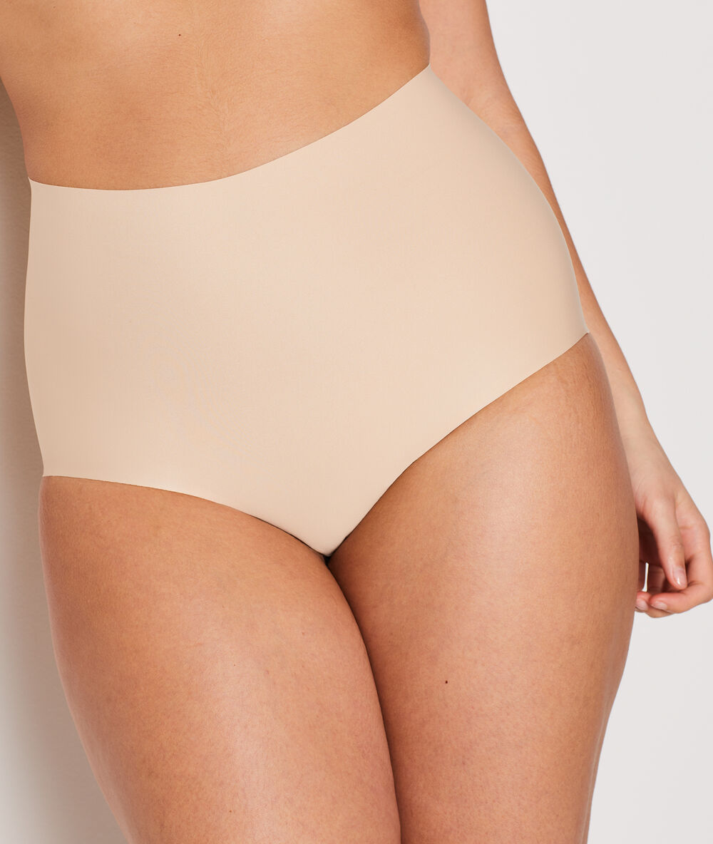 Panty mit hoher taille – starker halt beige.