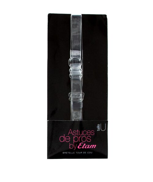 Bretelles transparentes tour de cou transparent.