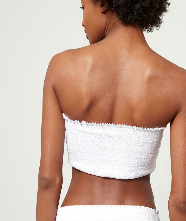 Bikinioberteil, breites Bandeau, bestickt Bikinioberteil, breites Bandeau, bestickt;${refinementColor}