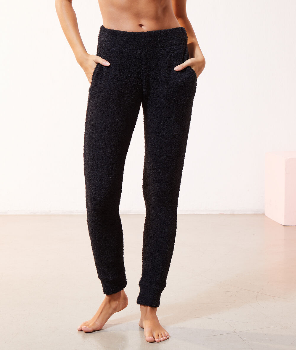 Pantalon homewear noir.