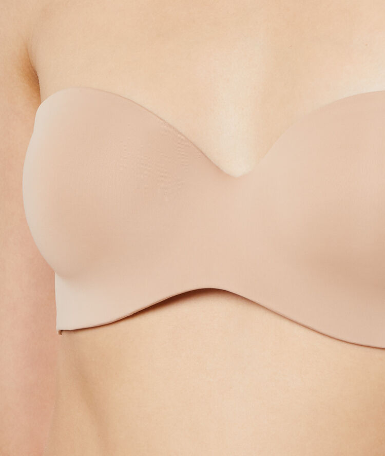 Bandeau push-up - bonnet a et b beige/ peau.