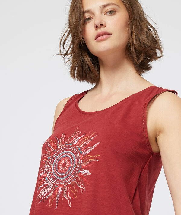 Débardeur à motif soleil Débardeur à motif soleil;${refinementColor}