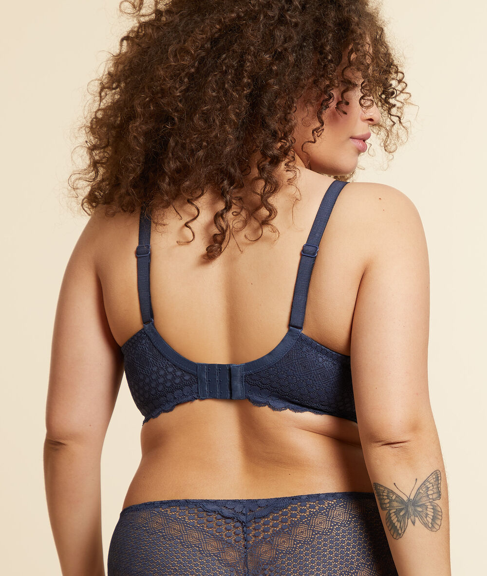 Soutien-gorge corbeille sans coques anthracite.