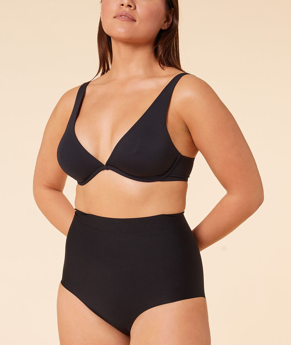 Panty mit hoher taille – starker halt schwarz.