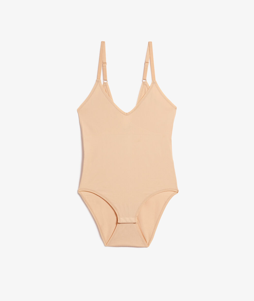 Shapewear-body – mittlerer halt beige.
