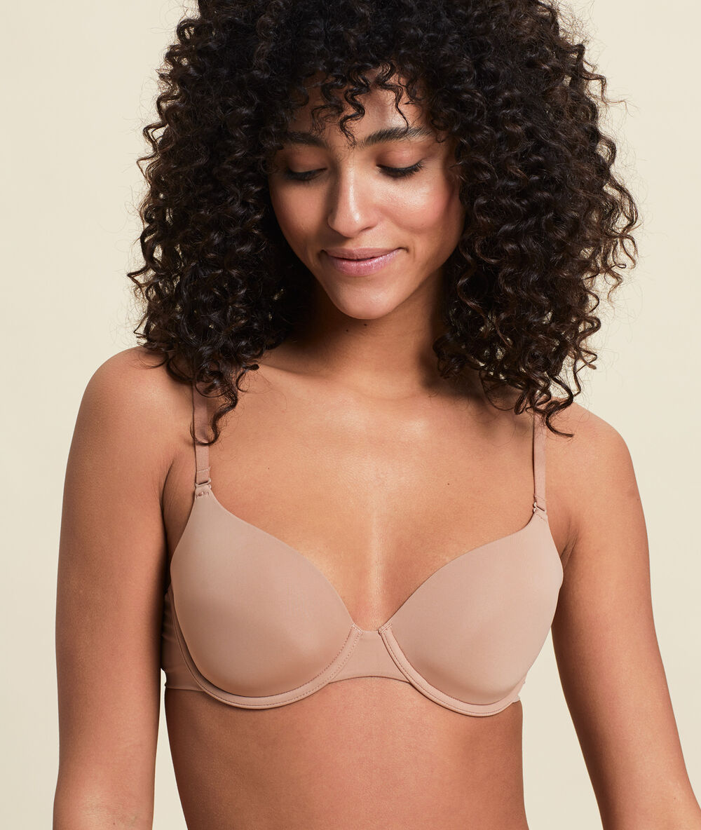 Soutien-gorge n°5 - coques fines microfibre dune.