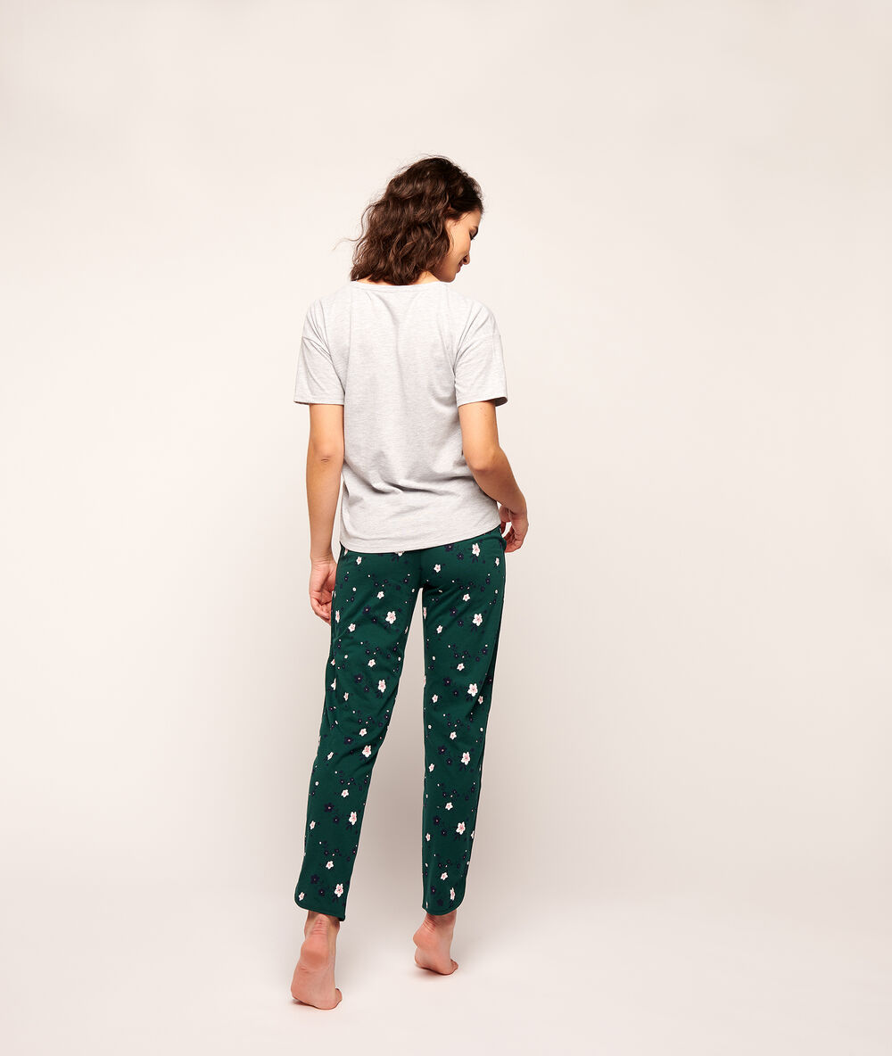 T-shirt mit print „belle de match“ grau.
