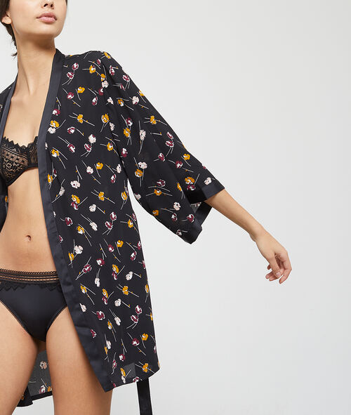 Kimono mit Blumen-Print Kimono mit Blumen-Print