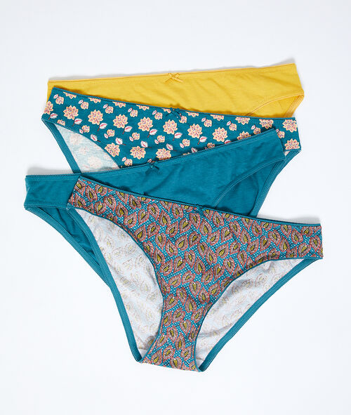 Lot de 4 culottes en coton Lot de 4 culottes en coton