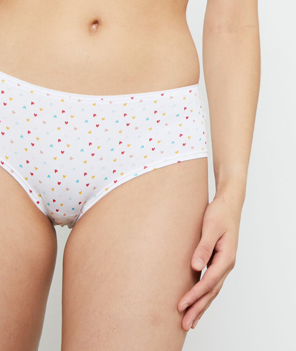 Baumwoll-shorty weiß.