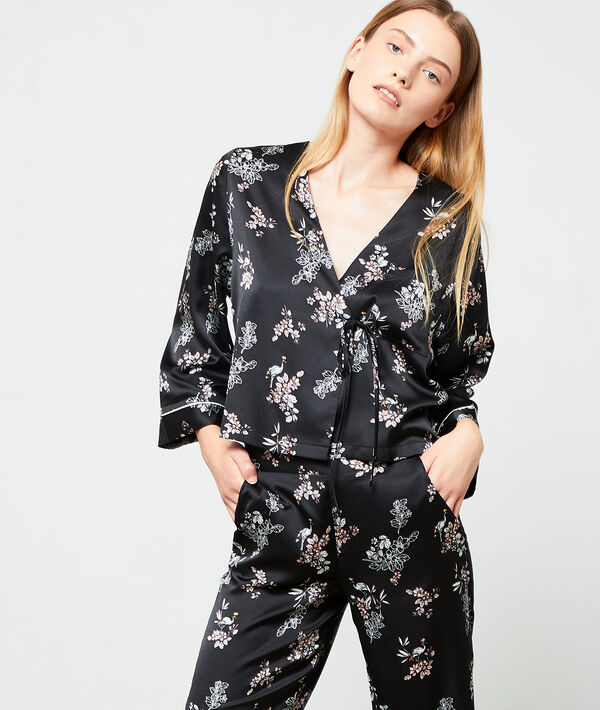 Chemise de pyjama cache-coeur Chemise de pyjama cache-coeur