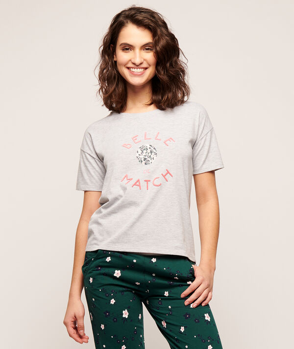 T-Shirt mit Print „Belle de match“ T-Shirt mit Print „Belle de match“;${refinementColor}
