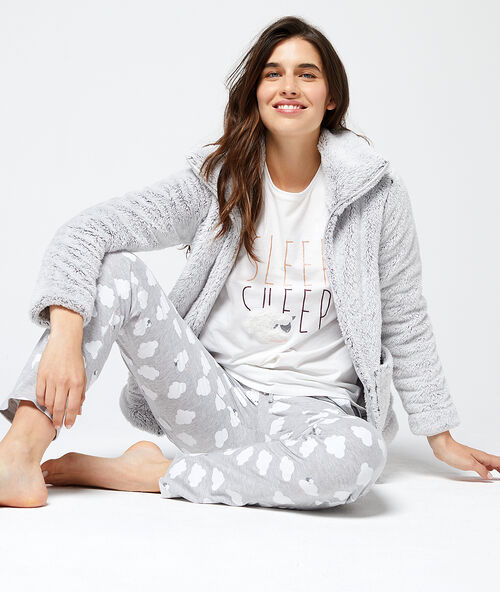 Pyjama 3 pi&egrave;ces "sleep sheep" gris.