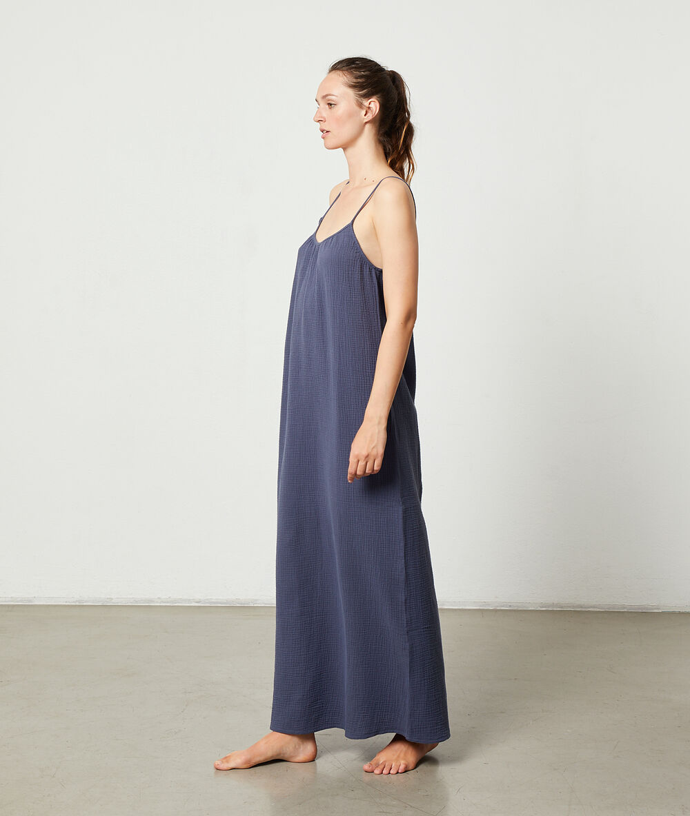 Robe longue, dos échancré - - BLEU - ETAM