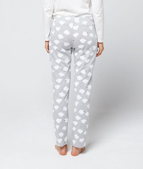 Pyjama 3 pièces "sleep sheep" gris.