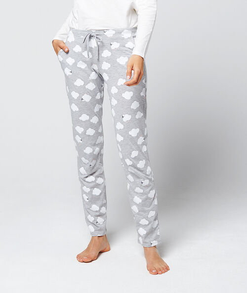 Pyjama 3 pièces "sleep sheep" gris.