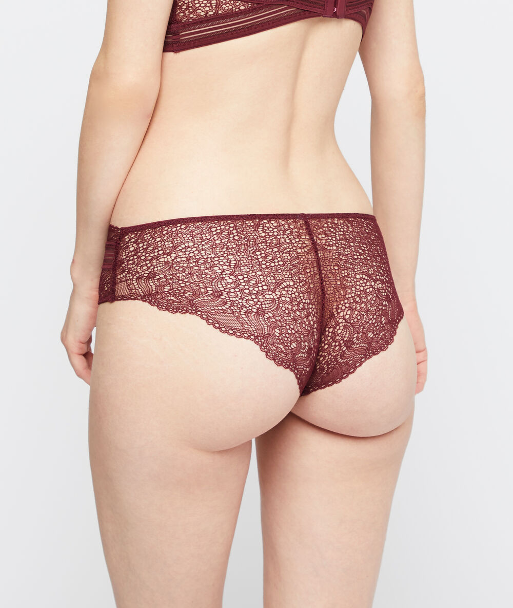 Shorty aus spitze pflaume.