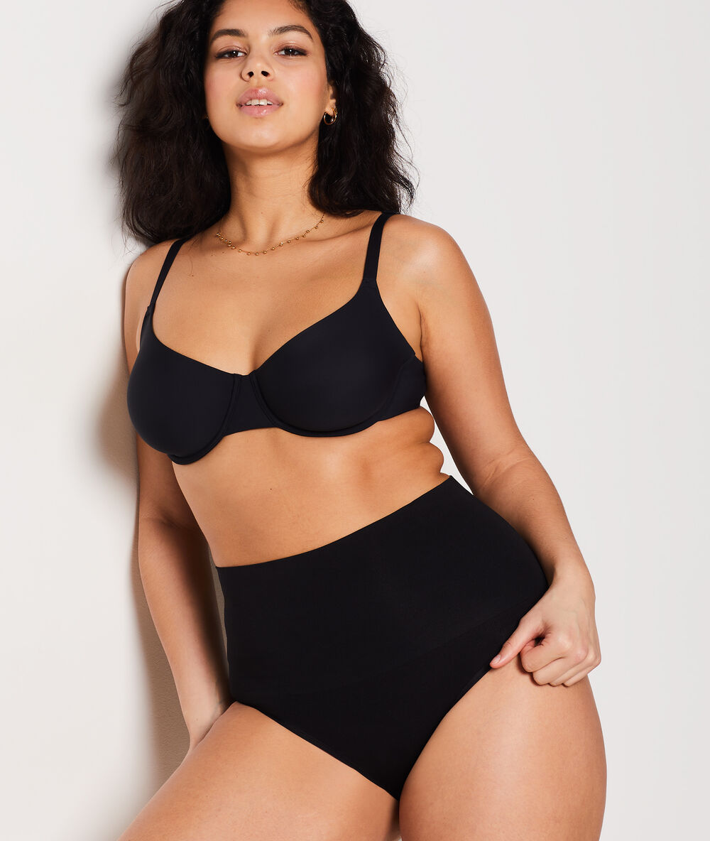 Culotte taille haute - maintien médium noir.