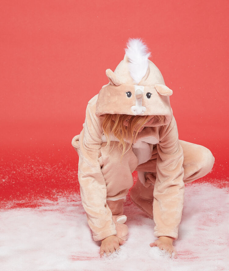 Combinaison enfant licorne rose.