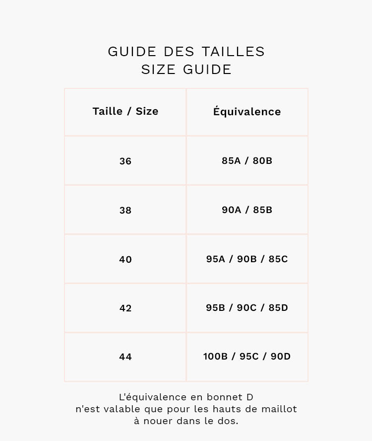 Taille etam soutien gorge Clearance