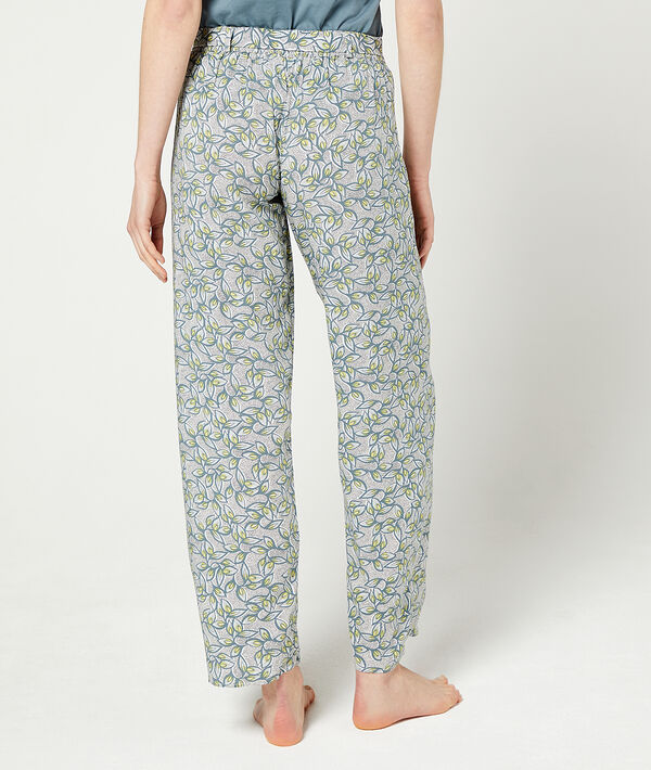Pantalon imprimé feuillage Pantalon imprimé feuillage;${refinementColor}