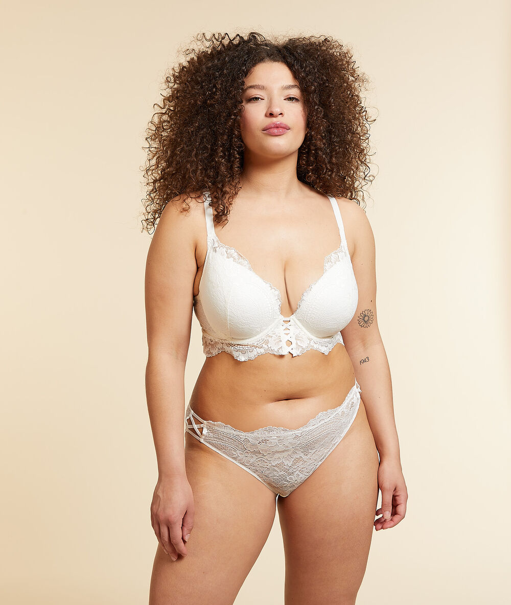 Soutien-gorge n°5 - ampliforme arrondi ecru.