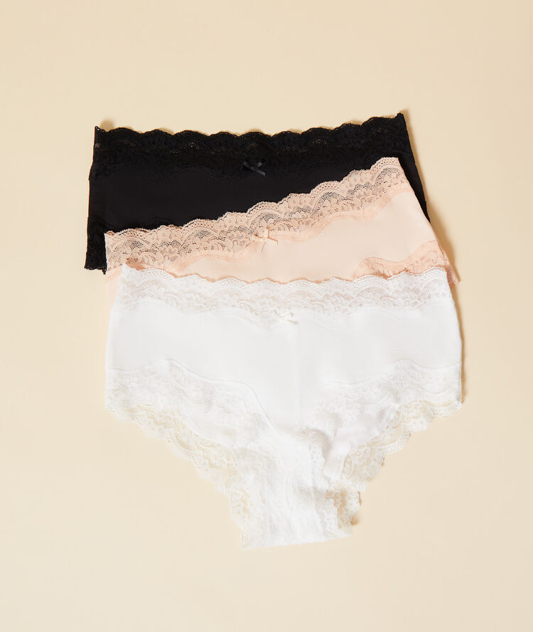 Lot de 3 shortys multicolore.