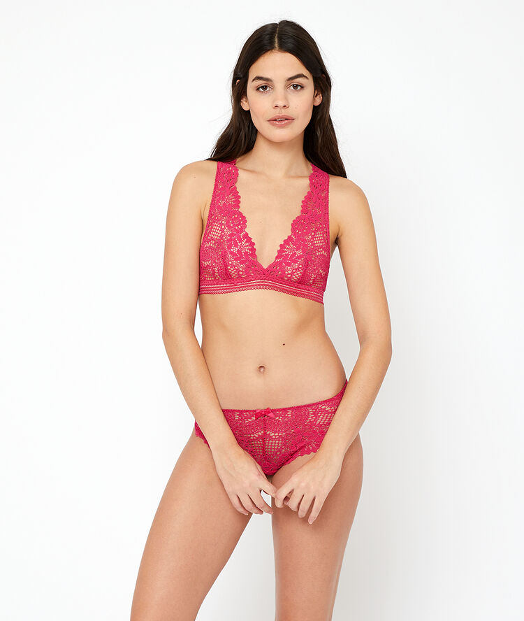 Soutien-gorge n°9 - triangle brassière orchidee.