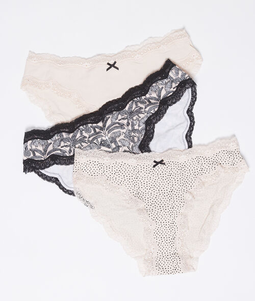 Lot de 3 culottes en coton Lot de 3 culottes en coton