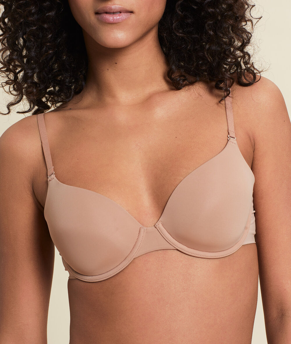 Soutien-gorge n°5 - coques fines microfibre dune.