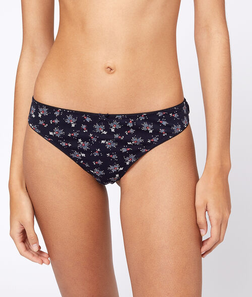 Lot de 4 tangas en coton Lot de 4 tangas en coton