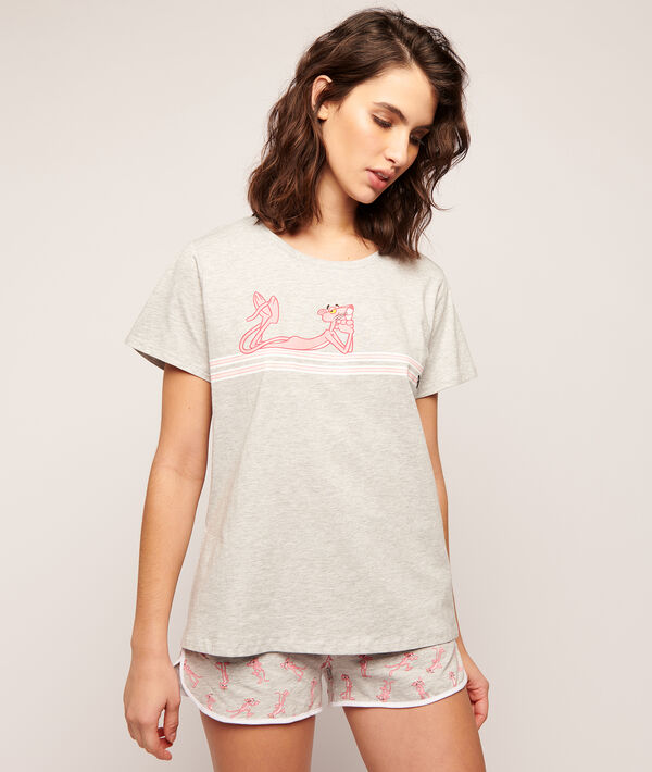 T-shirt Panthère Rose T-shirt Panthère Rose;${refinementColor}