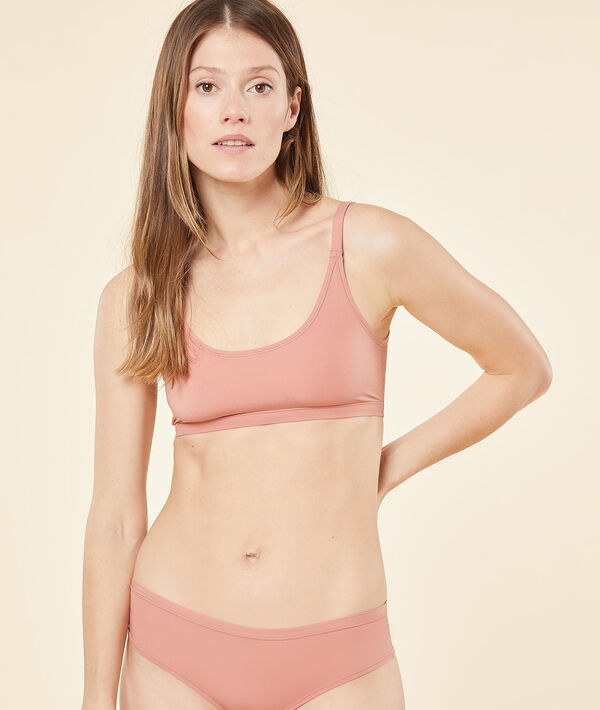 Wende-Bustier aus Spitze und dehnbarer Mikrofaser Wende-Bustier aus Spitze und dehnbarer Mikrofaser;${refinementColor}
