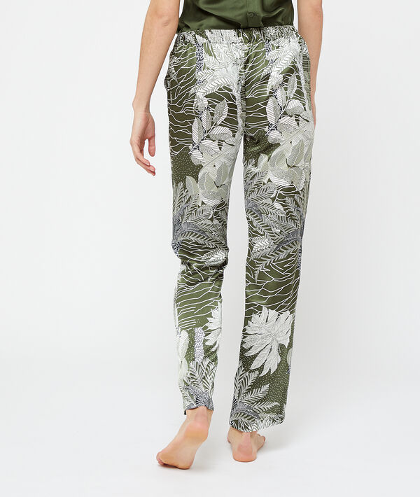 Pantalon satiné imprimé Pantalon satiné imprimé;${refinementColor}