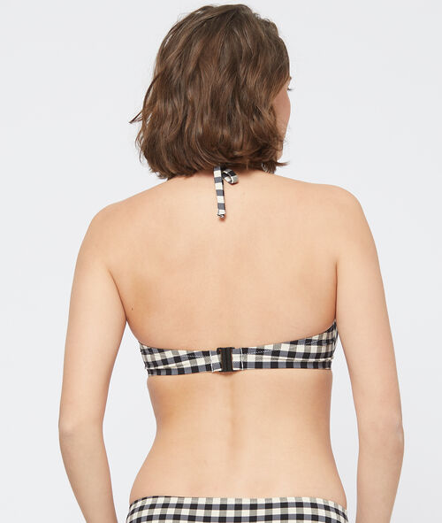 Bikinioberteil mit Push-up, Vichy-Print Bikinioberteil mit Push-up, Vichy-Print
