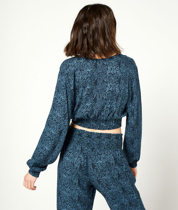 Gesmoktes Top mit floralem Print Gesmoktes Top mit floralem Print;${refinementColor}